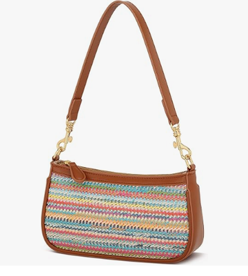 Mała czarna torebka dla kobiet, urocza mini torba na ramię z zamkiem. 2 zdejmowane paski, retro torby pod pachami, klasyczna torba crossbody, torebka dla kobiet.