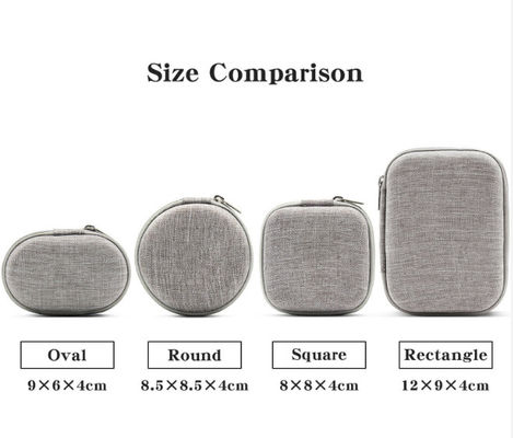 Wodoszczalne Mini Hard Travel EVA Hard Case z zamkiem do przechowywania, aksamitną podszewką i wieloma materiałami do słuchawek