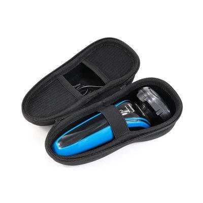 Lekkie, twarde obudowy EVA z paskami i metalowymi wyciągami zamków, zapewniające przechowywanie aparatów do golenia i akcesoriów