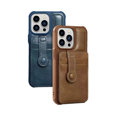 Kompatybilny z IPhone 13 Pro Max wegański skórzany futerał na telefon Slim Premium Classic Luxury Elegancka cienka obudowa