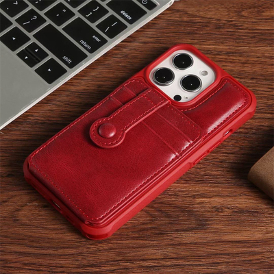 Kompatybilny z IPhone 13 Pro Max wegański skórzany futerał na telefon Slim Premium Classic Luxury Elegancka cienka obudowa