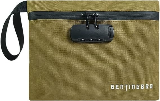 Torba pieniężna z zamkiem KaAutoler Ognioodporna i wodoodporna Torba pieniężna z zamkiem zamkowym Ognioodporny sejf Skrzynka pieniężna Locki