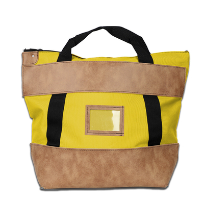 1000d Nylon z skórzaną torbą kurierską - 22w x 18h x 7d - na zamówienie