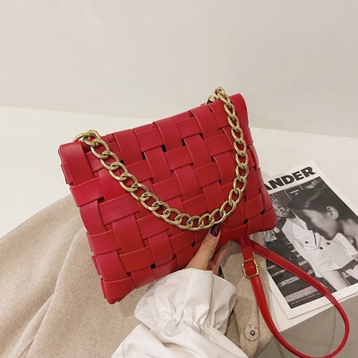 PU WOMEN'S BAG TEXTURE WOLEN HANDBAG 2024 PRZESPRZENIE NA NOWĄ KOREJSKĄ wersję mody