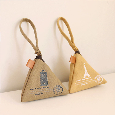 Osobowość Kreatywna RETRO ZONGZI MONEY BURSA FEMEN MINI CANVAS ART CUTE MONEY BAG KŁOWIEC BAG