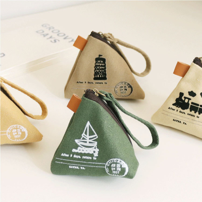 Osobowość Kreatywna RETRO ZONGZI MONEY BURSA FEMEN MINI CANVAS ART CUTE MONEY BAG KŁOWIEC BAG