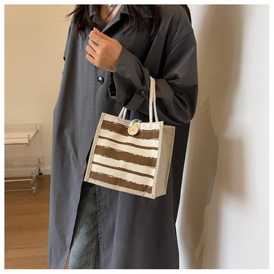 TOTE BAG CANVAS BAG CANVAS GIRL NOWA drukowana TOTE INS PORTABLE BENTO LUNCH BOX WORK