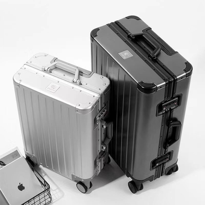 Wszystkie bagaże z aluminium, magnezu, stopów aluminium i magnezu, bagaż kobiet i mężczyzn, stołówka z aluminium, ramka aluminiowa, metalowa walizka,