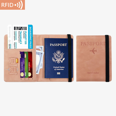 AMAZON PU skórzana torba paszportowa RFID wielofunkcyjny paszport posiadacz paszport okładka paszport okładka