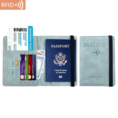 AMAZON PU skórzana torba paszportowa RFID wielofunkcyjny paszport posiadacz paszport okładka paszport okładka