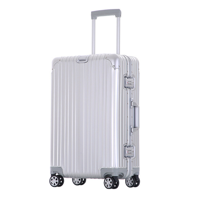 Całkowicie metalowy walizka cała aluminium walizka 20-calowa aluminium-magnezu stopu skrzynia wózka wielokołowa aluminium ramy walizki