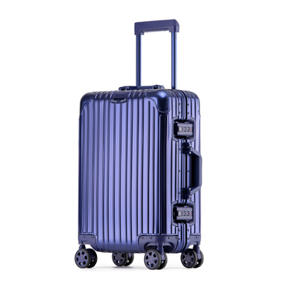 Całkowicie metalowy walizka cała aluminium walizka 20-calowa aluminium-magnezu stopu skrzynia wózka wielokołowa aluminium ramy walizki