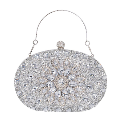 ZAMONIA DIAMOND-INCRESTED SUNFLOWER DINNER BAG mody kobiecej bankiecie Clutch all-match suknia wieczorny torba