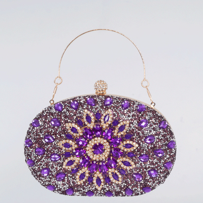 ZAMONIA DIAMOND-INCRESTED SUNFLOWER DINNER BAG mody kobiecej bankiecie Clutch all-match suknia wieczorny torba