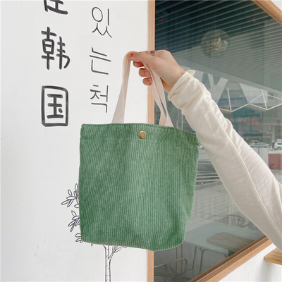 Artsy Corduroy TASK Casual PORTABLE MINI LADY'S Clutch TASK VINTAGE TASK BENTO TASK