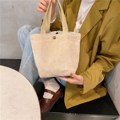Artsy Corduroy TASK Casual PORTABLE MINI LADY'S Clutch TASK VINTAGE TASK BENTO TASK