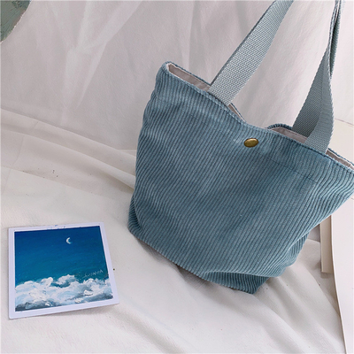 Artsy Corduroy TASK Casual PORTABLE MINI LADY'S Clutch TASK VINTAGE TASK BENTO TASK