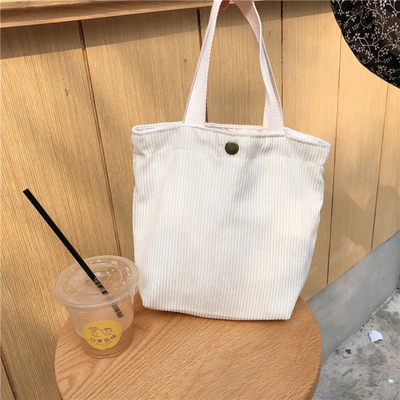 Artsy Corduroy TASK Casual PORTABLE MINI LADY'S Clutch TASK VINTAGE TASK BENTO TASK
