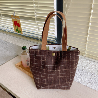 Artsy Corduroy TASK Casual PORTABLE MINI LADY'S Clutch TASK VINTAGE TASK BENTO TASK