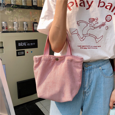 Artsy Corduroy TASK Casual PORTABLE MINI LADY'S Clutch TASK VINTAGE TASK BENTO TASK