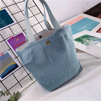 Artsy Corduroy TASK Casual PORTABLE MINI LADY'S Clutch TASK VINTAGE TASK BENTO TASK