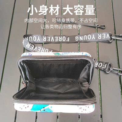ASB+PC MATERIAL PORTABLE HARD SHELL MAKEUP BAG Jeden ramię PORTABLE STORAGE BAG Z RĄCZNĄ KASETĄ DAROWINĄ Festiwal ROCZNIE ZMIANIE