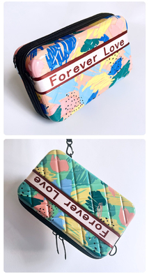 ASB+PC MATERIAL PORTABLE HARD SHELL MAKEUP BAG Jeden ramię PORTABLE STORAGE BAG Z RĄCZNĄ KASETĄ DAROWINĄ Festiwal ROCZNIE ZMIANIE