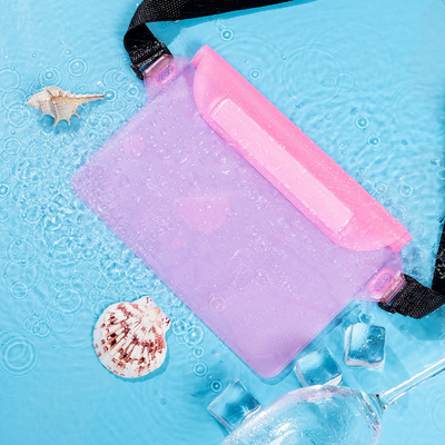 3 warstwy uszczelnione duże telefony komórkowe wodoodporny torba pochyła paska pływająca wodoodporna fanny pack pvc rafting na wolnym morzu