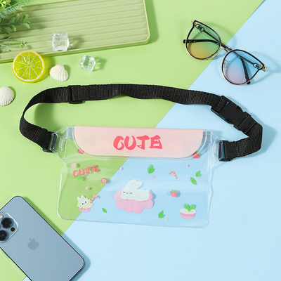 3 warstwy uszczelnione duże telefony komórkowe wodoodporny torba pochyła paska pływająca wodoodporna fanny pack pvc rafting na wolnym morzu