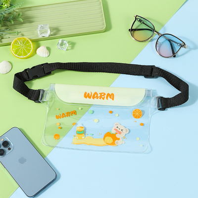 3 warstwy uszczelnione duże telefony komórkowe wodoodporny torba pochyła paska pływająca wodoodporna fanny pack pvc rafting na wolnym morzu
