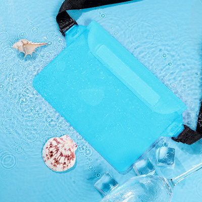3 warstwy uszczelnione duże telefony komórkowe wodoodporny torba pochyła paska pływająca wodoodporna fanny pack pvc rafting na wolnym morzu