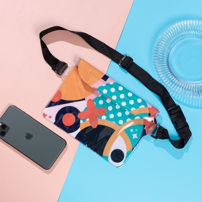 3 warstwy uszczelnione duże telefony komórkowe wodoodporny torba pochyła paska pływająca wodoodporna fanny pack pvc rafting na wolnym morzu