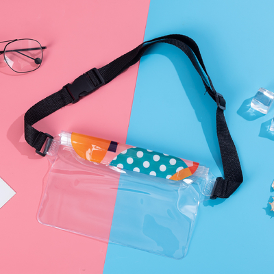 3 warstwy uszczelnione duże telefony komórkowe wodoodporny torba pochyła paska pływająca wodoodporna fanny pack pvc rafting na wolnym morzu