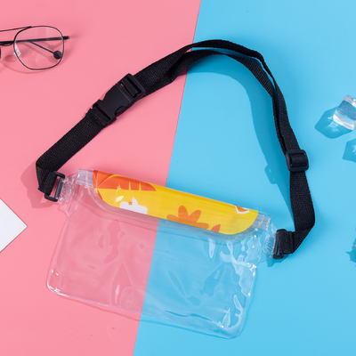 3 warstwy uszczelnione duże telefony komórkowe wodoodporny torba pochyła paska pływająca wodoodporna fanny pack pvc rafting na wolnym morzu