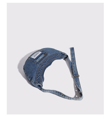 /2024 /Cross-Border /NEW underarms bag /NICHE DESIGN /RETRO WASH denim bag /Senior dumpling bag