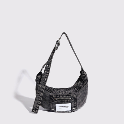 /2024 /Cross-Border /NEW underarms bag /NICHE DESIGN /RETRO WASH denim bag /Senior dumpling bag