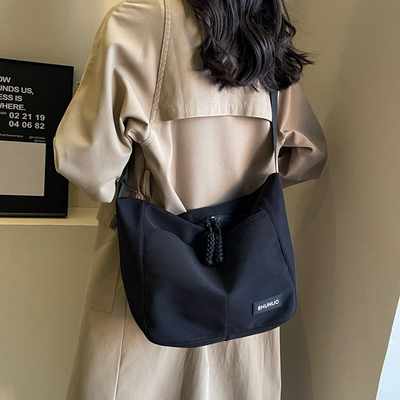 Płótnie TOTE BAG STREET MODYNA Duża pojemność plecak bagaż męski i kobiecy klasa crossbody bagaż szatny bagaż bagaż
