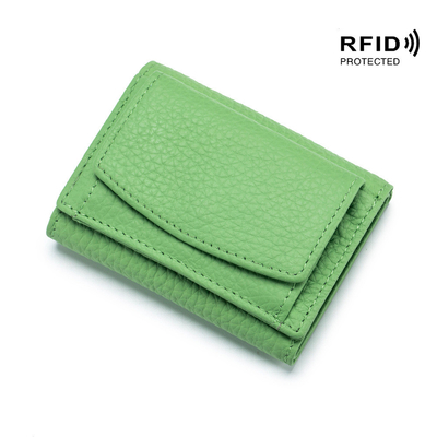 Anty-Theft Brush Damski skórzany portfel KARTY KARTA KASZEK TRZY ZKRZYTNE MŁOŻY portfel RFID MINI KOBIERZNA MOINETY portfel