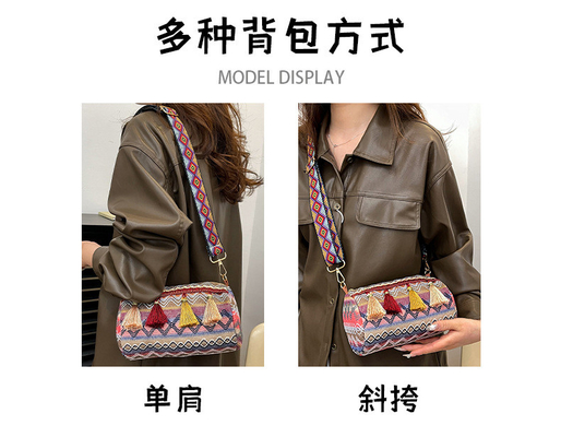MODA CHINESE NATIONAL STYLE szerokie opony opony poduszki torba transkorporacyjna torba z paskami torba z paskami torba damska