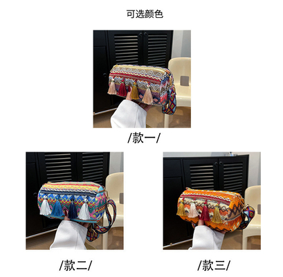 MODA CHINESE NATIONAL STYLE szerokie opony opony poduszki torba transkorporacyjna torba z paskami torba z paskami torba damska