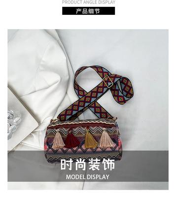 MODA CHINESE NATIONAL STYLE szerokie opony opony poduszki torba transkorporacyjna torba z paskami torba z paskami torba damska