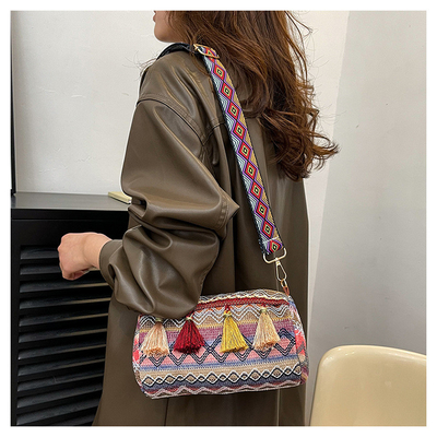 MODA CHINESE NATIONAL STYLE szerokie opony opony poduszki torba transkorporacyjna torba z paskami torba z paskami torba damska