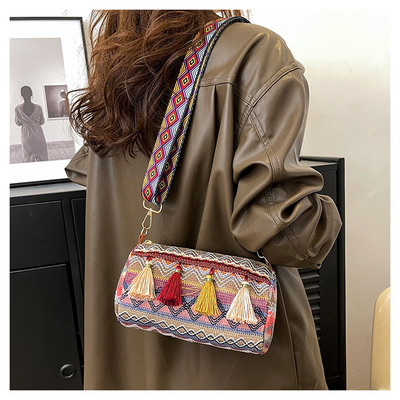 MODA CHINESE NATIONAL STYLE szerokie opony opony poduszki torba transkorporacyjna torba z paskami torba z paskami torba damska
