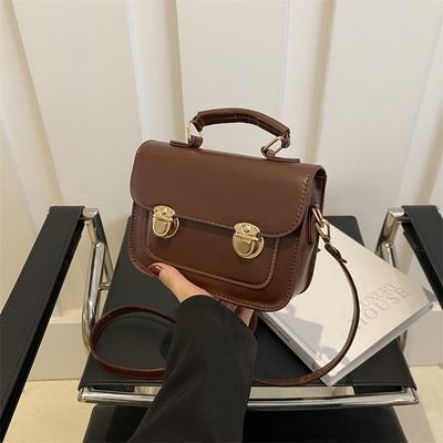 SENIOR SENSE OF RETRO SMALL BAG WOMEN 2024 NOWA LATNA MODA STYL FOREIGN BAG STYLE NICH ALL Kwadratna torebka ręczna