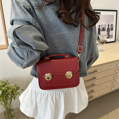 SENIOR SENSE OF RETRO SMALL BAG WOMEN 2024 NOWA LATNA MODA STYL FOREIGN BAG STYLE NICH ALL Kwadratna torebka ręczna