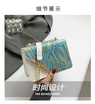 Torba kobiety nowa moda mała torba kwadratowa hurtowa nisza prosty retro quicksand wszystko jedno ramię crossbody cha