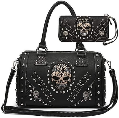 Cukier Skull Dzień Zmartwychwstania Punk Art Portfel Wynikający Pasek Kobiety