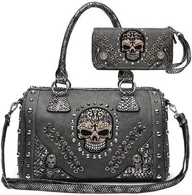 Cukier Skull Dzień Zmartwychwstania Punk Art Portfel Wynikający Pasek Kobiety