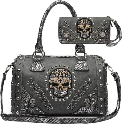 Cukier Skull Dzień Zmartwychwstania Punk Art Portfel Wynikający Pasek Kobiety