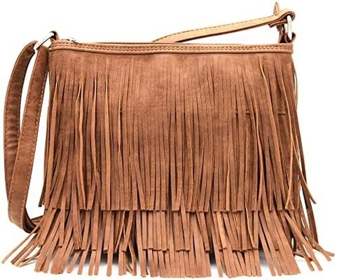 WESTERN COWGIRL MODY STYLE skórzane FRINGE KROZBODY torebki damskie torebki kraje Codzienne torba ramienne